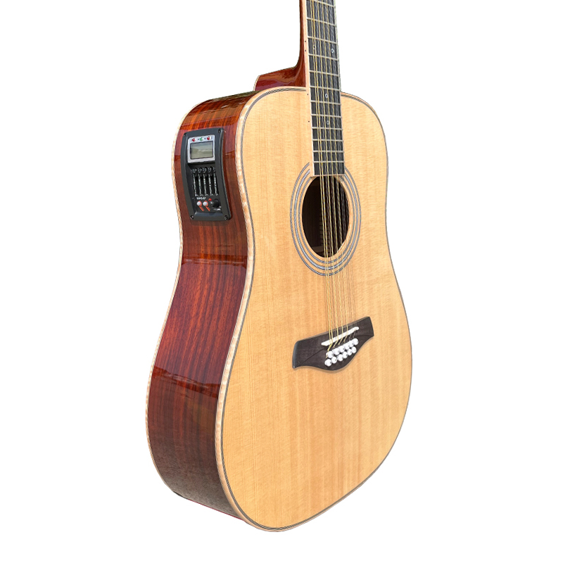 Dreadnought 12 String Electric Acoustic Guitar - Image 2