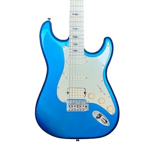 Metallic Ocean Blue Color Strato Electric Guitar
