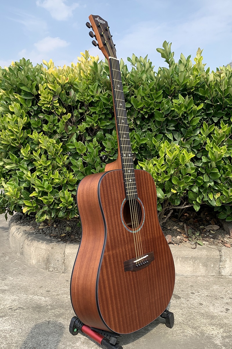 All Plywood Sapele Body Matt 41 Inch Dreadnought Acoustic Guitar