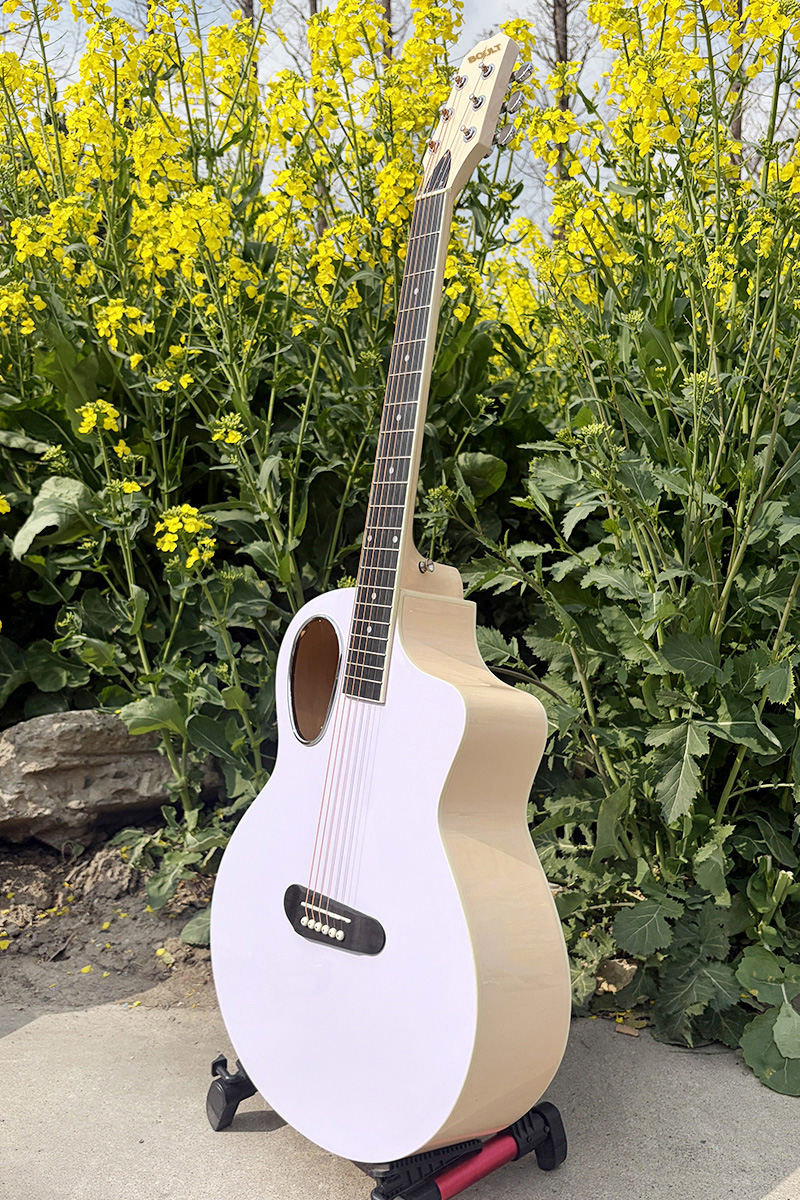 Purple Colour 41 Inch Cutaway Jumbo Acoustic Guitar