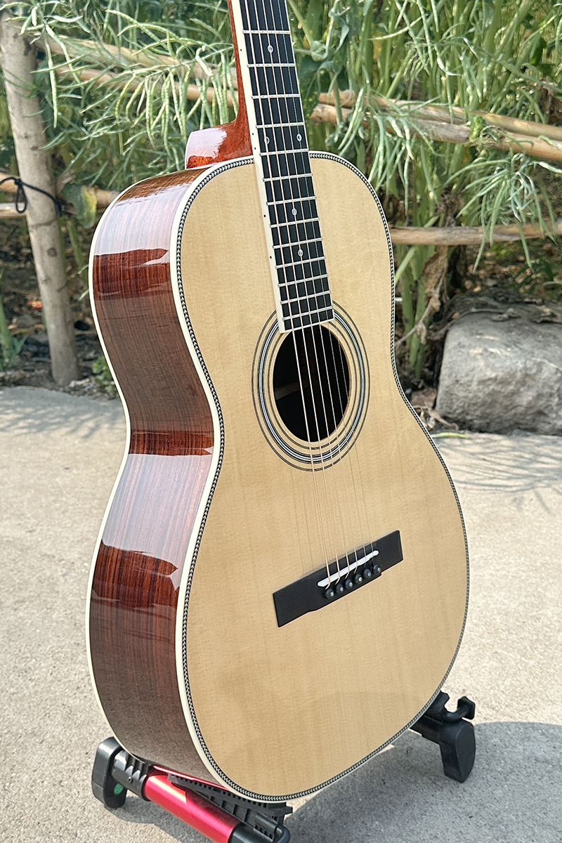 All Solid Spruce Top Rosewood Body Parlour Acoustic Guitar