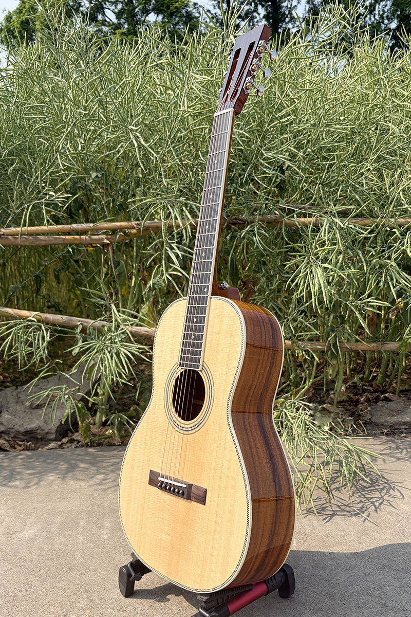All Solid Spruce Top Santos Wood Body Parlour Acoustic Guitar
