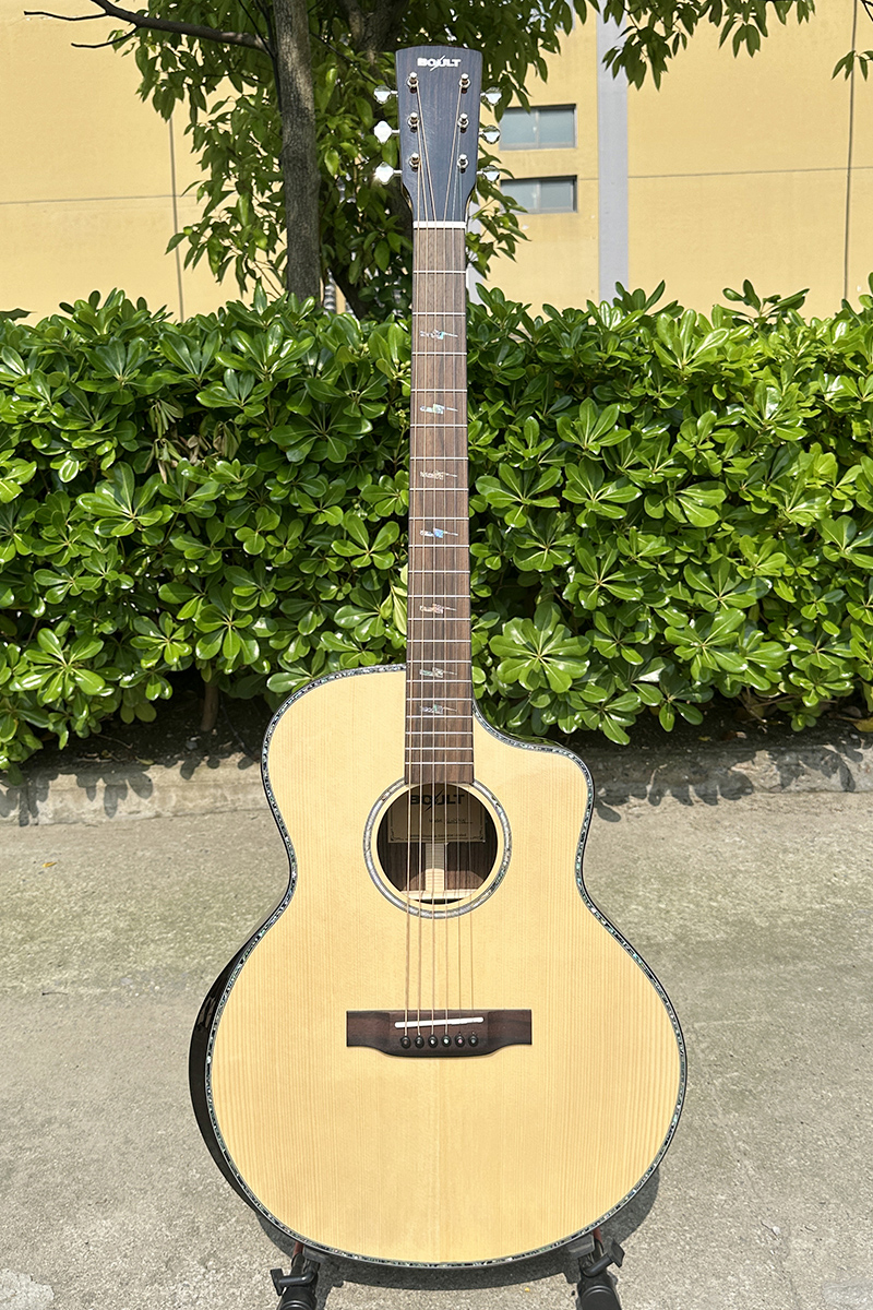 Boult brand All Solid Jumbo Fingerstyle Master Acoustic Guitar