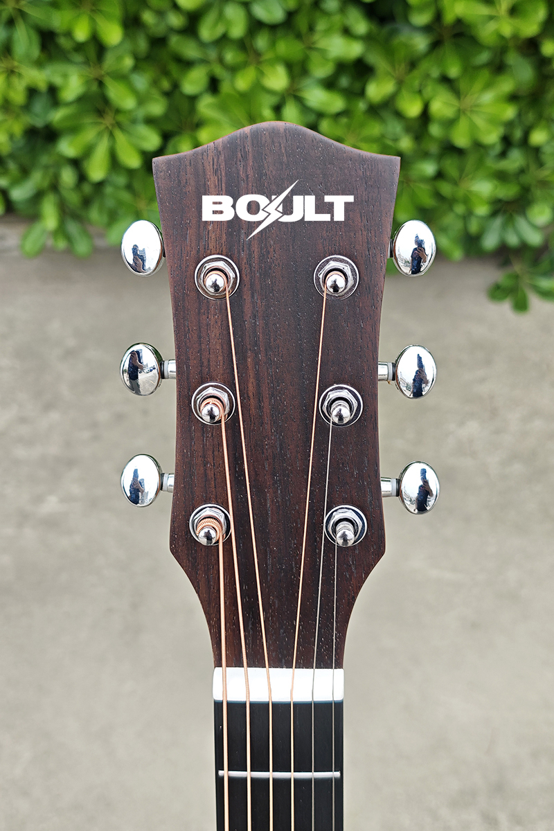 36 Inch Natural Colour Acoustic Guitar - Image 6